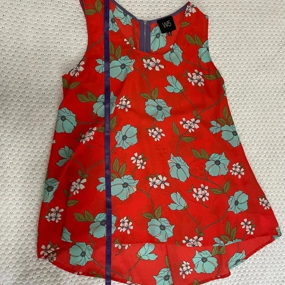 W5 women’s sleeveless high low blouse - Picture 7 of 8